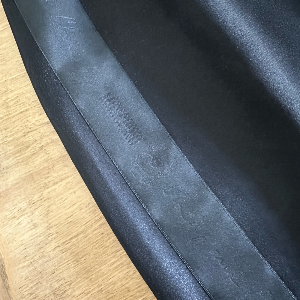 Vintage Moschino! Black pencil skirt with side ribbon and bow - size 4/6 - Picture 2 of 15